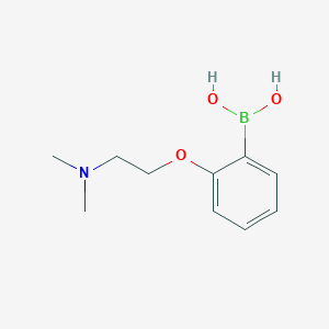 (2-(2-(dimethylamino)ethoxy)phenyl)boronic acid chemical structure (CAS 1313760-59-6)