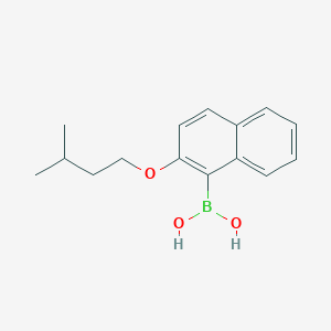 [2-(3-Methylbutoxy)naphthalen-1-yl]boronic acid chemical structure (CAS 1313760-73-4)