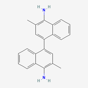 3,3'-Dimethyl-[1,1'-binaphthalene]-4,4'-diamine chemical structure (CAS 13138-48-2)