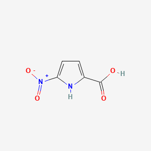 5-Nitro-1H-pyrrole-2-carboxylic acid chemical structure (CAS 13138-72-2)