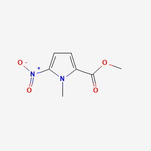 Methyl 1-methyl-5-nitro-1H-pyrrole-2-carboxylate chemical structure (CAS 13138-75-5)