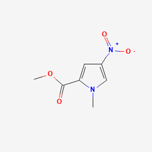 Methyl 1-methyl-4-nitro-1H-pyrrole-2-carboxylate chemical structure (CAS 13138-76-6)
