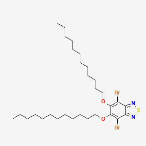 4,7-Dibromo-5,6-bis(dodecyloxy)benzo[c][1,2,5]thiadiazole chemical structure (CAS 1313876-00-4)