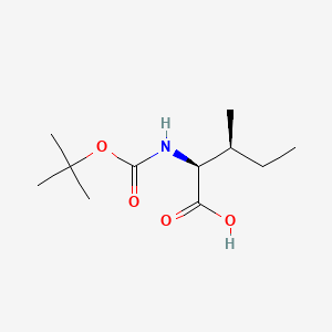 Boc-Ile-OH chemical structure (CAS 13139-16-7)