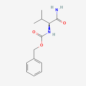 (S)-Benzyl (1-amino-3-methyl-1-oxobutan-2-yl)carbamate chemical structure (CAS 13139-28-1)