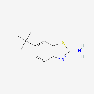 6-(tert-Butyl)benzo[d]thiazol-2-amine chemical structure (CAS 131395-10-3)