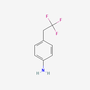 4-(2,2,2-Trifluoroethyl)aniline chemical structure (CAS 131395-17-0)