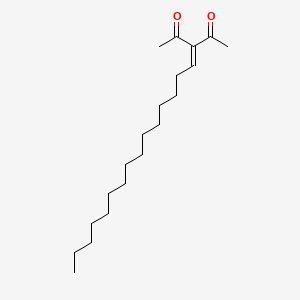 3-Pentadecylidenepentane-2,4-dione chemical structure (CAS 1314006-43-3)