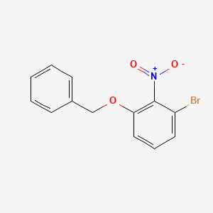 1-(Benzyloxy)-3-bromo-2-nitrobenzene chemical structure (CAS 1314091-92-3)