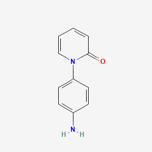 1-(4-Aminophenyl)-1H-pyridin-2-one chemical structure (CAS 13143-47-0)