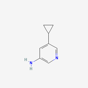 5-Cyclopropylpyridin-3-amine chemical structure (CAS 1314353-68-8)