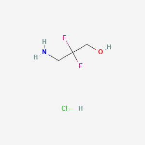 3-Amino-2,2-difluoropropan-1-ol hydrochloride chemical structure (CAS 1314395-95-3)