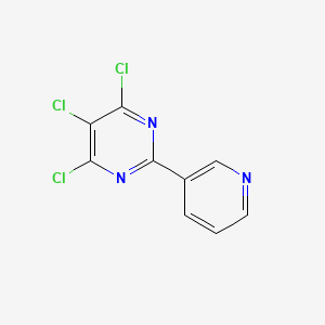 4,5,6-Trichloro-2-(pyridin-3-yl)pyrimidine chemical structure (CAS 1314401-24-5)
