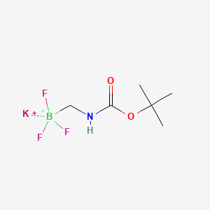 Potassium (((tert-butoxycarbonyl)amino)methyl)trifluoroborate chemical structure (CAS 1314538-55-0)