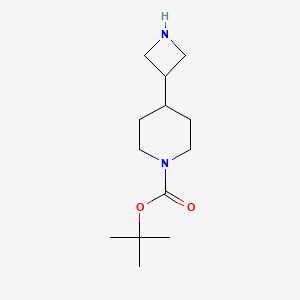 tert-Butyl 4-(azetidin-3-yl)piperidine-1-carboxylate chemical structure (CAS 1314703-47-3)