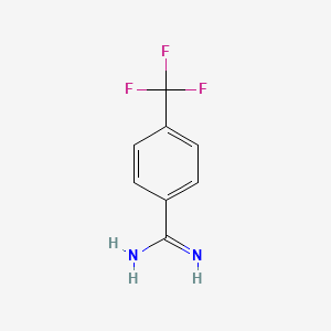 4-(Trifluoromethyl)benzenecarboximidamide chemical structure (CAS 131472-28-1)