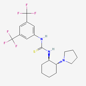 1-(3,5-Bis(trifluoromethyl)phenyl)-3-((1R,2R)-2-(pyrrolidin-1-yl)cyclohexyl)thiourea chemical structure (CAS 1314743-49-1)