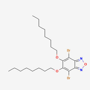 4,7-Dibromo-5,6-bis(octyloxy)benzo[c][1,2,5]oxadiazole chemical structure (CAS 1314801-35-8)