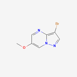3-Bromo-6-methoxypyrazolo[1,5-a]pyrimidine chemical structure (CAS 1314893-99-6)