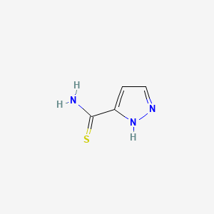 1H-Pyrazole-5-carbothioamide chemical structure (CAS 1314902-85-6)