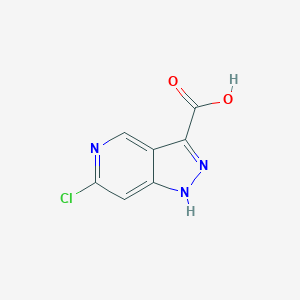 6-Chloro-1H-pyrazolo[4,3-c]pyridine-3-carboxylic acid chemical structure (CAS 1314903-71-3)