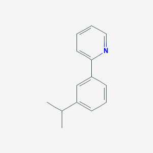 2-(3-Isopropylphenyl)pyridine chemical structure (CAS 1314921-39-5)