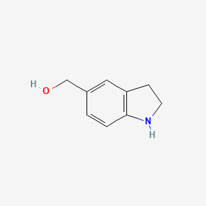 Indolin-5-ylmethanol chemical structure (CAS 1314932-69-8)