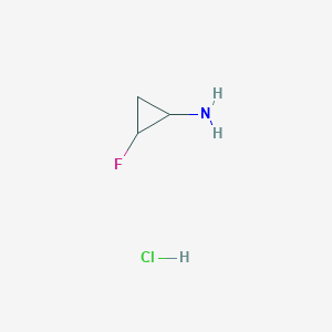 2-Fluorocyclopropan-1-amine hydrochloride chemical structure (CAS 1314933-35-1)