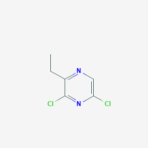 3,5-Dichloro-2-ethylpyrazine chemical structure (CAS 1314936-02-1)