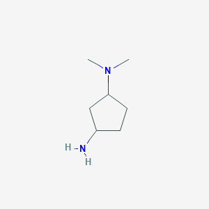 N1,N1-Dimethylcyclopentane-1,3-diamine chemical structure (CAS 1314965-70-2)