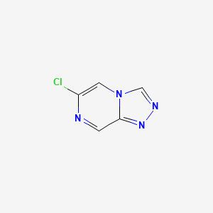 6-Chloro-[1,2,4]triazolo[4,3-a]pyrazine chemical structure (CAS 1314974-66-7)