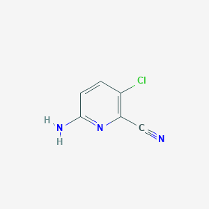 6-Amino-3-chloropicolinonitrile chemical structure (CAS 1314976-40-3)