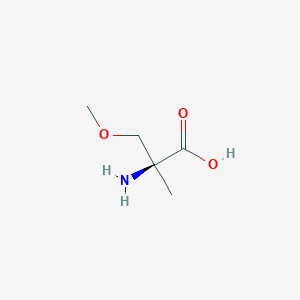 (S)-2-Amino-3-methoxy-2-methylpropanoic acid chemical structure (CAS 1315050-86-2)