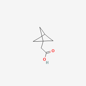 2-(Bicyclo[1.1.1]pentan-1-yl)acetic acid chemical structure (CAS 131515-31-6)