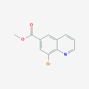 Methyl 8-bromoquinoline-6-carboxylate chemical structure (CAS 1315322-79-2)