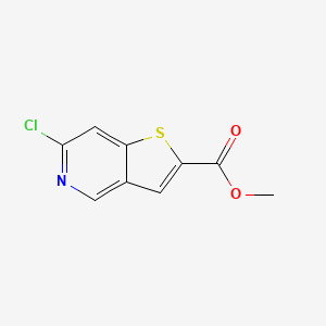 Methyl 6-chlorothieno[3,2-c]pyridine-2-carboxylate chemical structure (CAS 1315363-32-6)