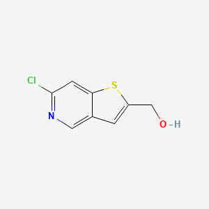 (6-Chlorothieno[3,2-c]pyridin-2-yl)methanol chemical structure (CAS 1315364-11-4)
