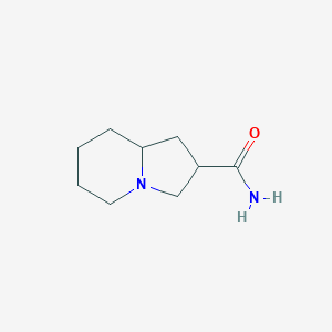 Octahydroindolizine-2-carboxamide chemical structure (CAS 1315365-19-5)