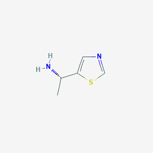 (S)-1-(Thiazol-5-yl)ethan-1-amine chemical structure (CAS 1315378-64-3)