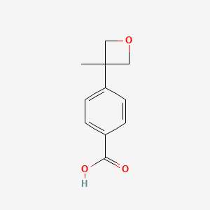 4-(3-Methyloxetan-3-yl)benzoic acid chemical structure (CAS 1315567-78-2)