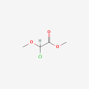 Methyl 2-chloro-2-methoxy-acetate chemical structure (CAS 13157-96-5)