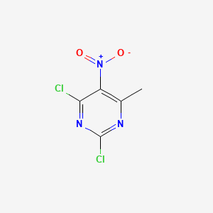 2,4-Dichloro-6-methyl-5-nitropyrimidine chemical structure (CAS 13162-26-0)