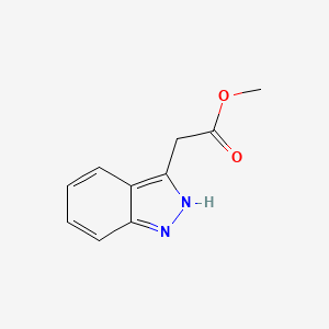Methyl 2-(1H-indazol-3-yl)acetate chemical structure (CAS 131666-74-5)