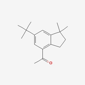 4-Acetyl-6-tert-butyl-1,1-dimethylindan chemical structure (CAS 13171-00-1)
