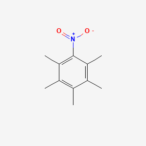 1,2,3,4,5-Pentamethyl-6-nitrobenzene chemical structure (CAS 13171-59-0)