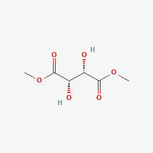 (2S,3S)-Dimethyl 2,3-dihydroxysuccinate chemical structure (CAS 13171-64-7)