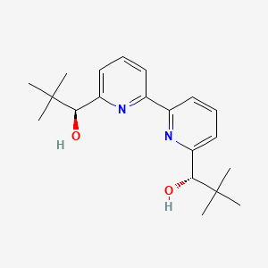 (1S,1'S)-1,1'-([2,2'-Bipyridine]-6,6'-diyl)bis(2,2-dimethylpropan-1-ol) chemical structure (CAS 131726-65-3)