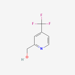 (4-(Trifluoromethyl)pyridin-2-yl)methanol chemical structure (CAS 131747-46-1)