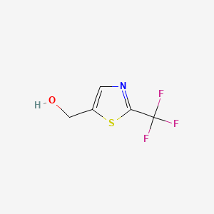 (2-(Trifluoromethyl)thiazol-5-yl)methanol chemical structure (CAS 131748-97-5)