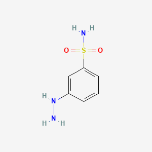 3-Hydrazinylbenzenesulfonamide chemical structure (CAS 131774-72-6)